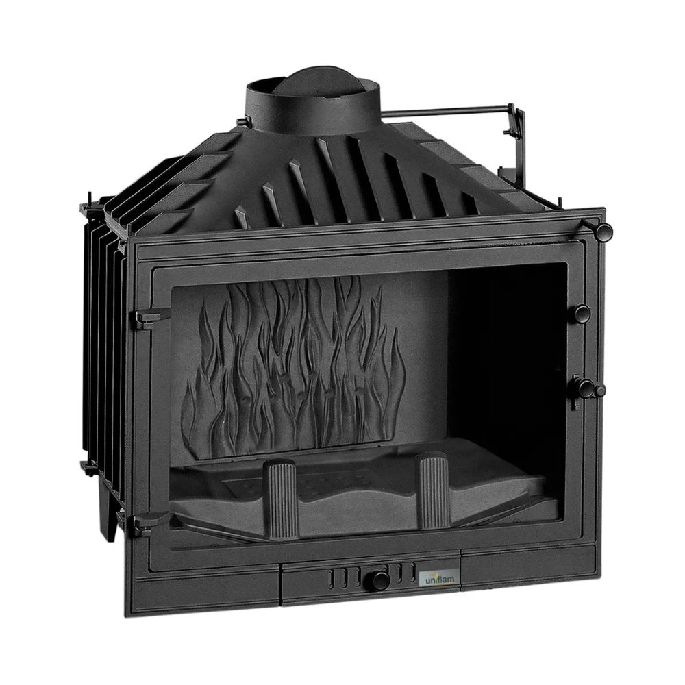 Takkasydän UNIFLAM 700 STANDARD ECO savunventtiilillä ja ilmansyötöllä, 10 kW | Takkasydämet | Takat |
