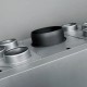 Takkasydän UNIFLAM 860 EVO PBS ilmakanavilla ja ilmanotolla, kaareva lasi, vasen puoli, 15 kW | Takkasydämet | Takat |