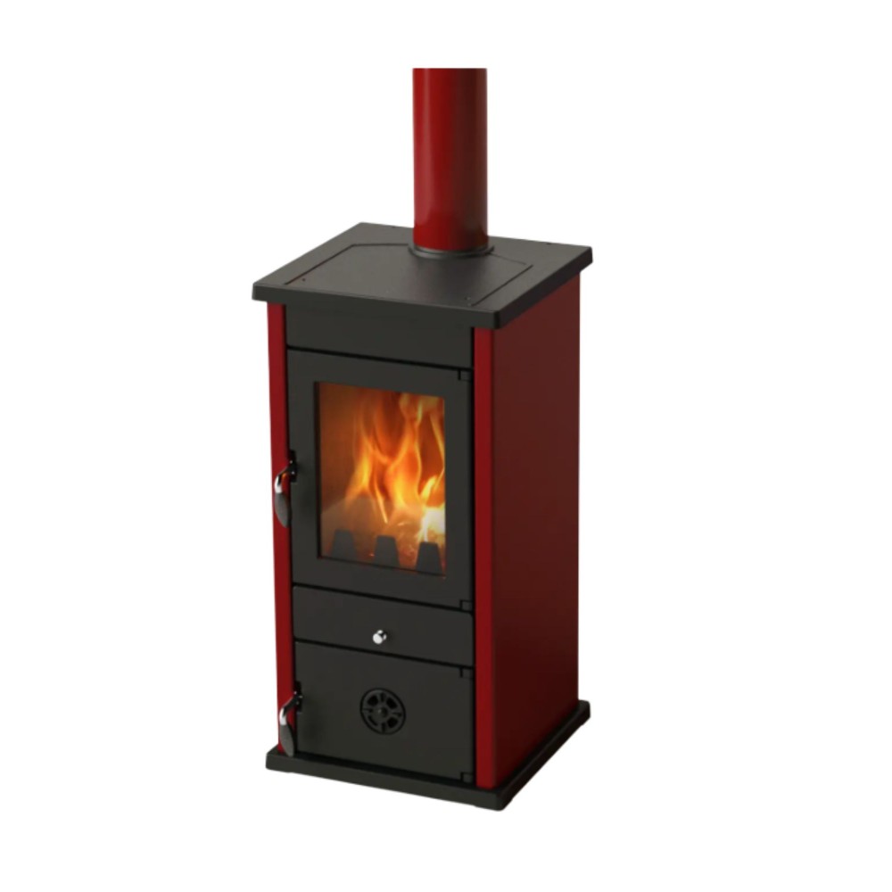 Vesikiertoinen puutakka MBS Thermo Vesta, Punainen, 11.2 kW