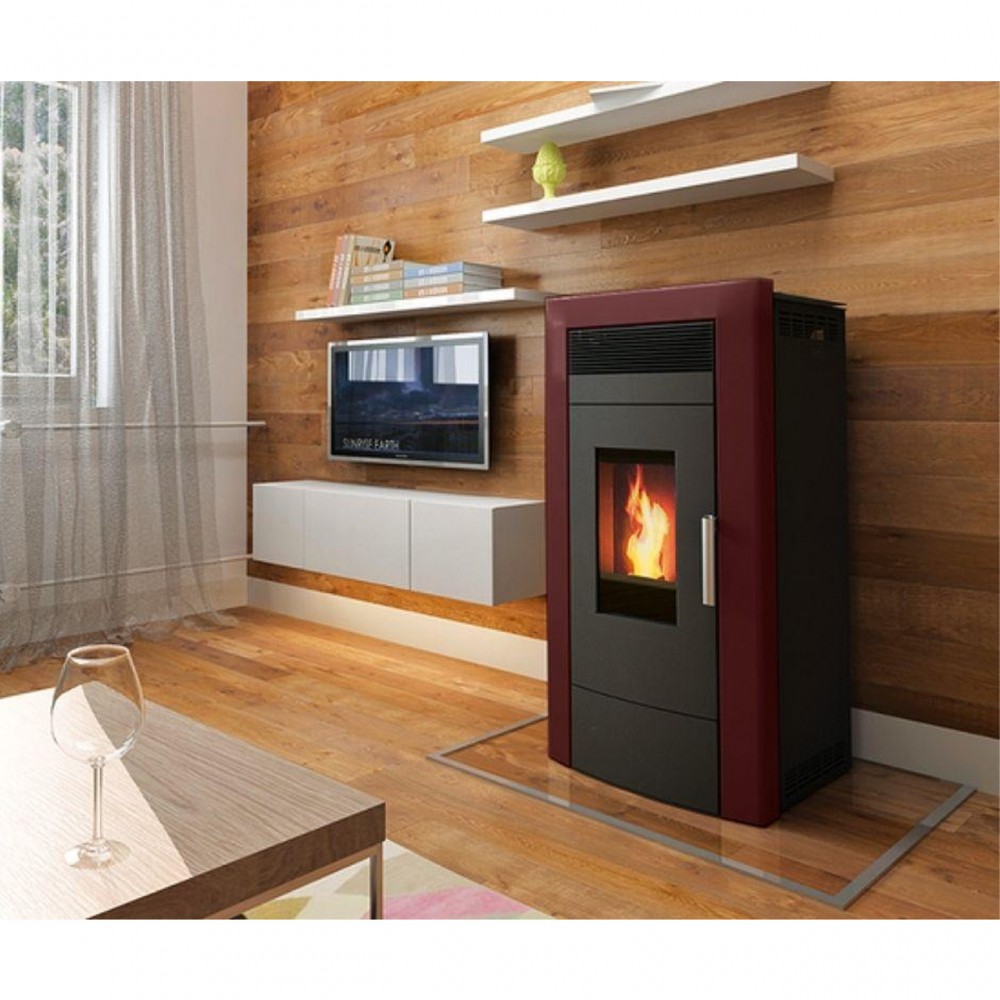 Vesikiertoinen pellettitakka Alfa Plam Commo, Bordeaux, 22.5 kW | Vesikiertoinen pellettitakat | Pellettitakat |