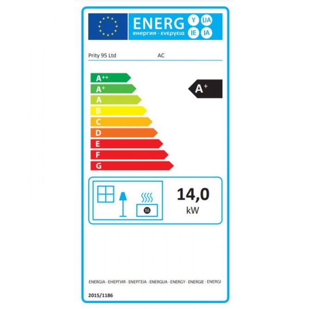 Takkasydän Prity AC, 14 kW | Takkasydämet | Takat |