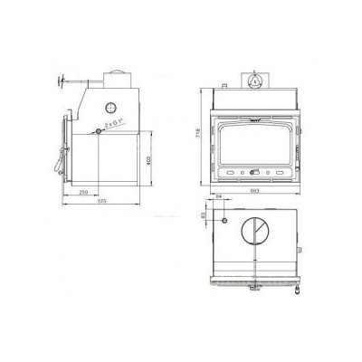 Vesikiertotakkasydän Prity C W18, 23.5 kw - Prity