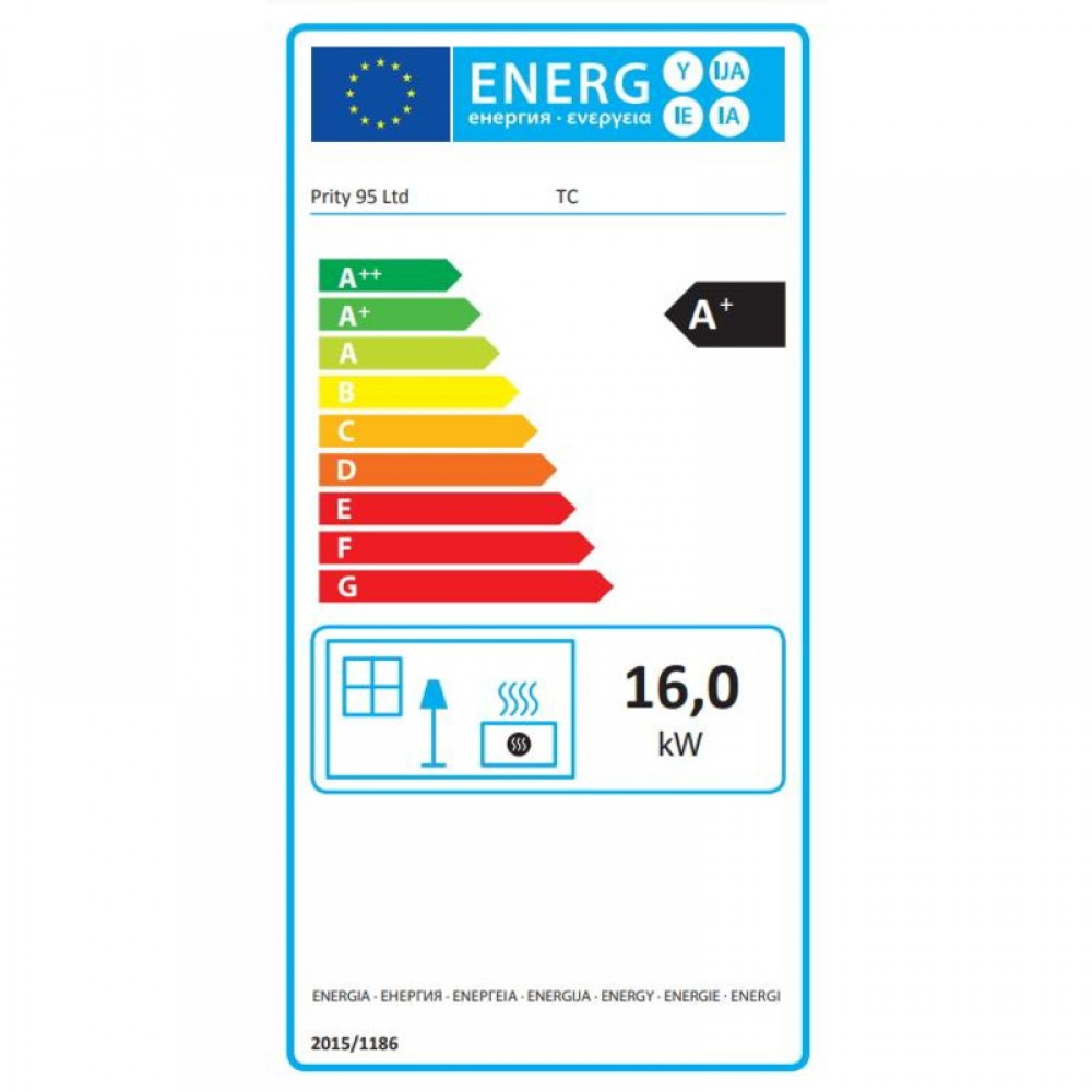 Takkasydän Prity TC, 16 kW | Takkasydämet | Takat |