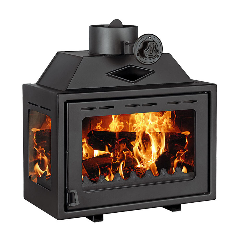 Takkasydän Prity O, Vasen,10 kw | Takkasydämet | Takat |