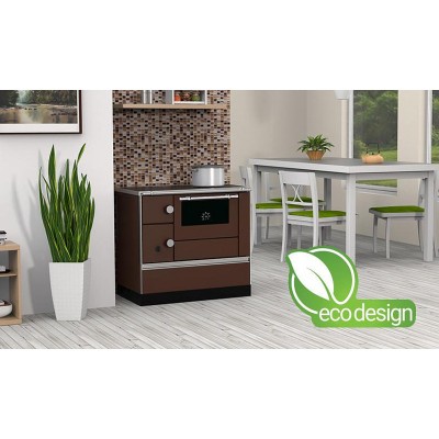 Puuhella Alfa Plam Alfa 90 H Favorit, Ruskea, 6.4 kW - Puuhellat