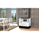 Puuhella Alfa Plam Regular 46, Valkoinen, Vasen, 5 kW | Puuhellat | Puu |