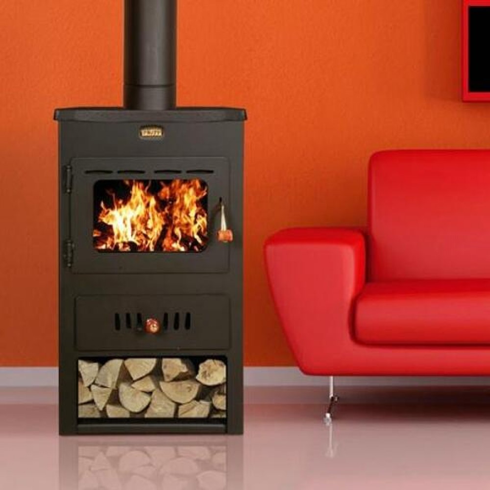 Vesikiertokamiina Prity K2 CP W10 valurautaisella yläosalla, 13.3 kW | Vesikiertokamiinat | Kamiinat / Valmistakat |