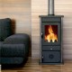 Vesikiertokamiina MBS Thermo Vesta, Musta, 9 kW | Vesikiertokamiinat | Kamiinat / Valmistakat |