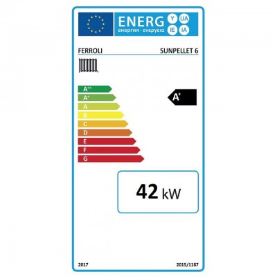Pellettiyhdistelmä Ferroli SUN PELLET 6, 42 KW - Pellettikattilat (sarjat)