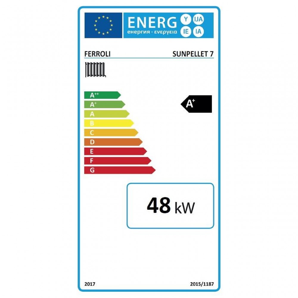 Pellettiyhdistelmä  Ferroli SUN PELLET 7, 48 KW | Pellettikattilat (sarjat) | Pelleti |