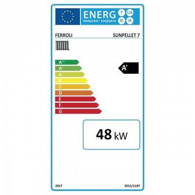Pellettiyhdistelmä  Ferroli SUN PELLET 7, 48 KW - Pellettikattilat (sarjat)