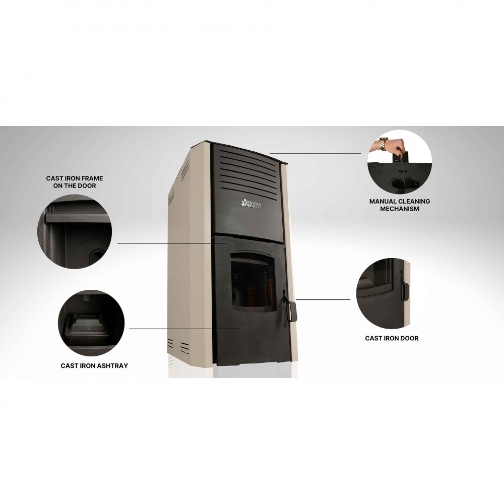 Vesikiertoinen pellettitakka Balkan Energy Bertha, 35 kW | Vesikiertoinen pellettitakat | Pellettitakat |