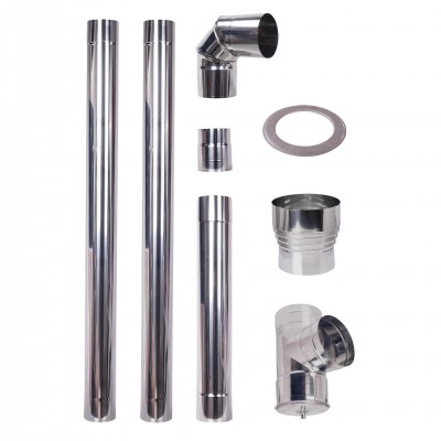 Hormisarja pellettipolttimelle, ruostumaton teräs AISI 304, 100-130mm - Tuotevertailu