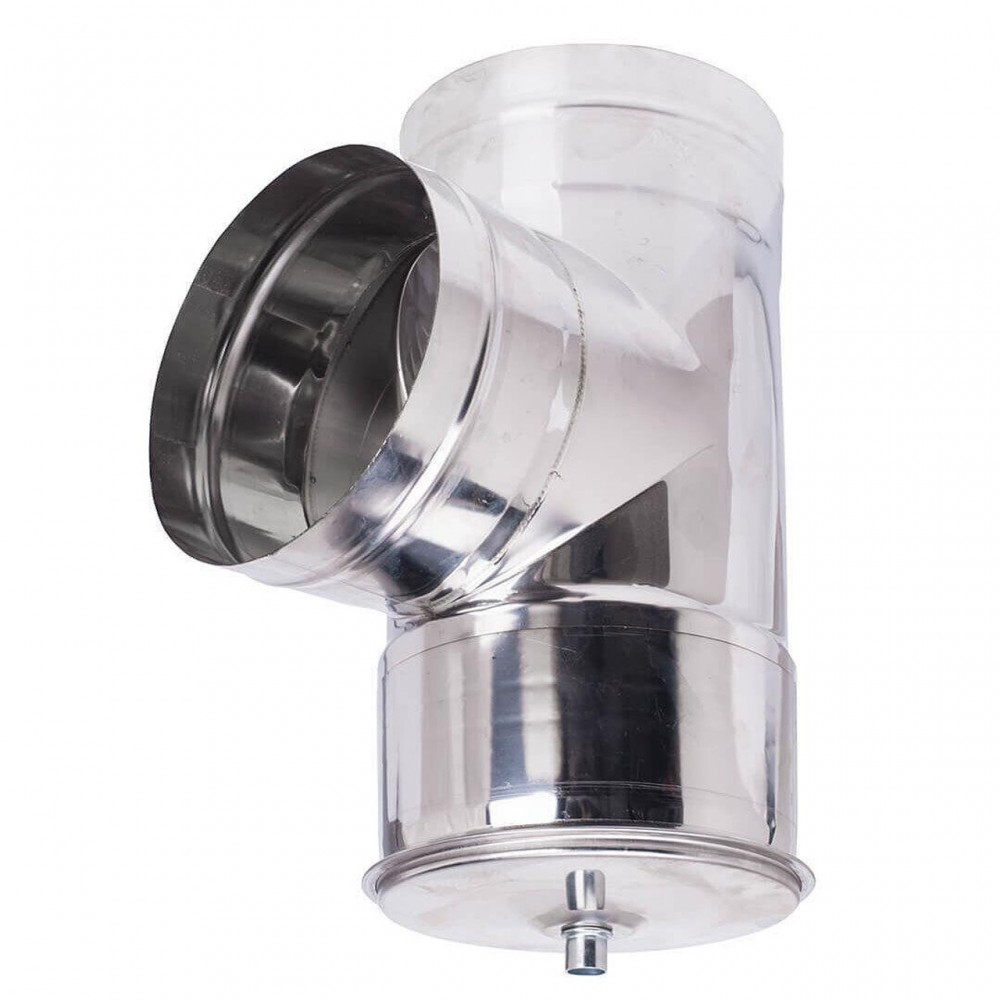 Savupiippusarja pellettipolttimelle, ruostumaton teräs AISI 304, 100-130mm | Hormisarjat | Savupiiput |