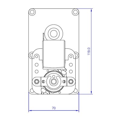 Vaihdemoottori Mellor FB1218 pellettitamiina Alfa Plam, Arce, Clementi, Enviro, Vescovi, Pasqualicchio ja muut, 3RPM - Pellettitakan Vaihdemoottorit