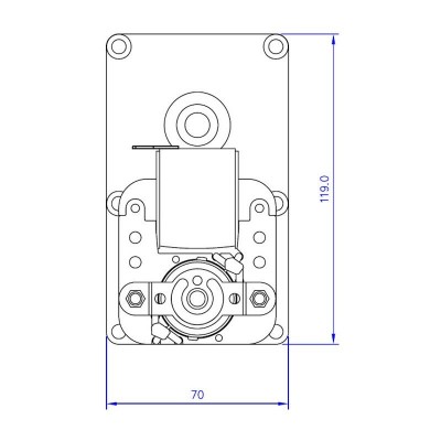 Vaihdemoottori Mellor FB1255, 4RPM pellettitamiina Eco Spar ym - Pellettitakan Vaihdemoottorit
