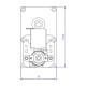 Vaihdemoottori Mellor FB1255, 4RPM pellettitamiina Eco Spar ym | Vaihdemoottorit | Pellettitakkaan osat |