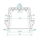 Valurauta pellettitakan polttokori, 113 x 93mm | Palotilan | Pellettitakan varaosat |