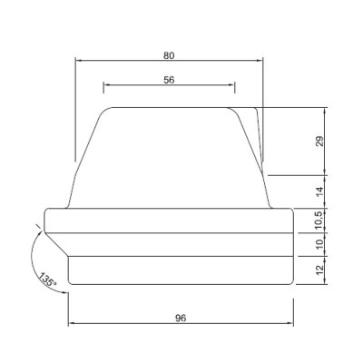 Valurauta pellettitakan polttokori Karmek One, Moretti Design, 165 x 106mm - Pellettitakan Polttokori