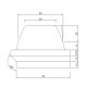 Valurauta pellettitakan polttokori, 165 x 106mm | Palotilan | Pellettitakan varaosat |