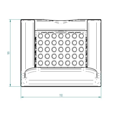 Valurauta pellettitakan polttokori, 118 x 99mm - Pellettitakan Polttokori