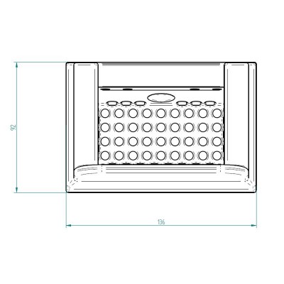 Valurauta pellettitakan polttokori Kalon, 136 x 92mm - Pellettitakan Polttokori