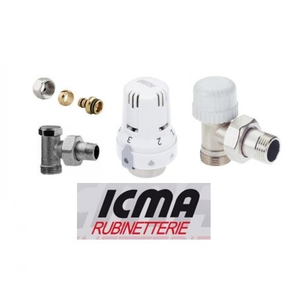 ICMA-termostaattisarja | Asennus | Patterit |