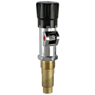 Thermostatic draft regulator for solid fuel boiler - Keskuslämmitys