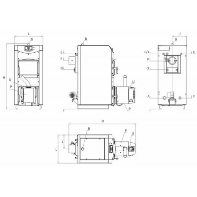 Pellettikattila BURNiT WBS AC Pellet 50 Active 70 - Pell 70, 65kW - Pellettikattilat (sarjat)