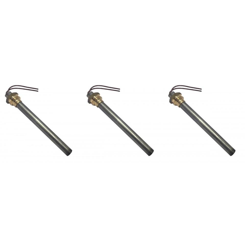Pellettiuunien sytytin pellettitakkoihin Ecoteck, Ravelli ym, kokonaispituus 114mm, 250W - x3 | Pellettitakan Sytyttimet | Pellettitakan varaosat |