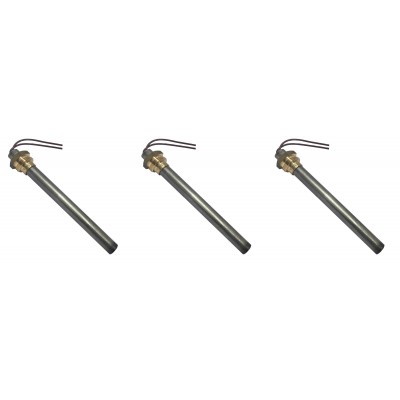 Pellettiuunien sytytin pellettitakkoihin Ecoteck, Ravelli ym, kokonaispituus 114mm, 250W - x3 - Pellettitakan Sytyttimet