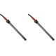 Pellettiuunien sytytin pellettitakkoihin Palladio ym, kokonaispituus 145mm, 250W - x2 | Pellettitakan Sytyttimet | Pellettitakan varaosat |
