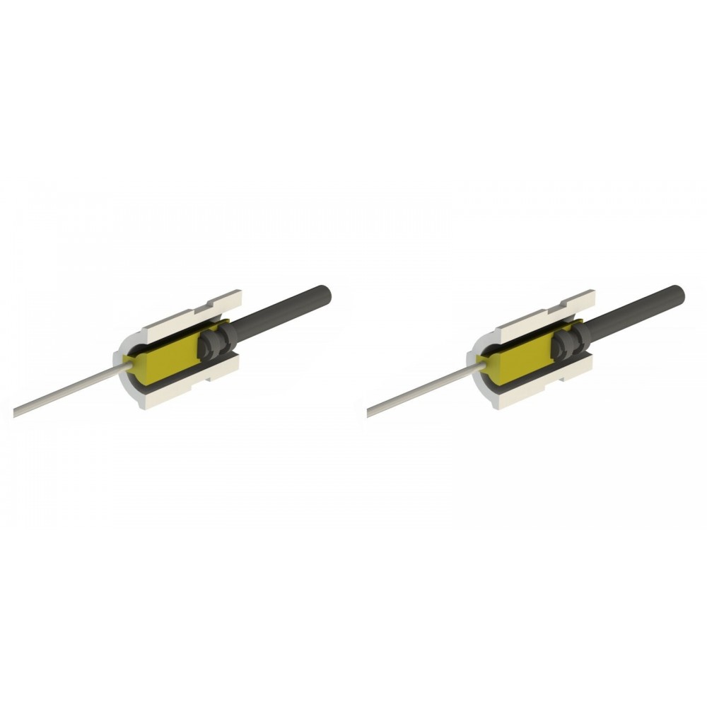 Pellettiuunien sytytin pellettitakkoihin Eco Spar, BURNiT ja muut, kokonaispituus 65mm, 95W - 24V - x2