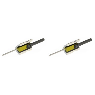 Pellettiuunien sytytin pellettitakkoihin Eco Spar, BURNiT ja muut, kokonaispituus 65mm, 95W - 24V - x2 - Pellettitakan Sytyttimet