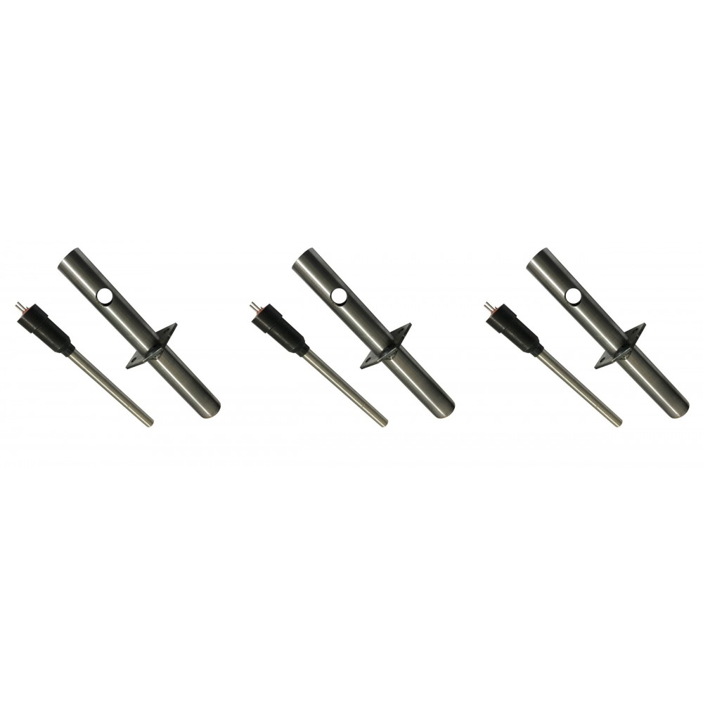 Pellettiuunien sytytin pellettitakkoihin Enviro ilmakanavaputkella, kokonaispituus 153mm, 230W - x3