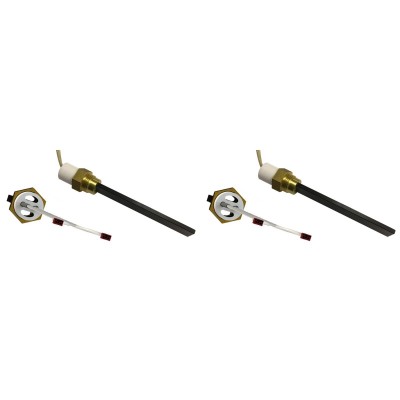 Pellettiuunien sytytin pellettitakkoihin Eco Spar, BURNiT, ComfortBilt ja muut, kokonaispituus 123mm, 120W - 24V - x2 - Pellettitakan Sytyttimet