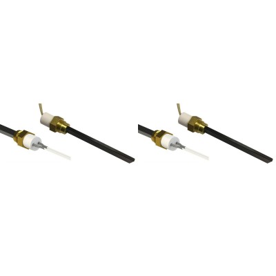 Pellettiuunien sytytin pellettitakkoihin Eco Spar, BURNiT, Adler, AMG, Ecoteck ja muut, kokonaispituus 126mm, 120W - 24V - x2 - Pellettitakan Sytyttimet