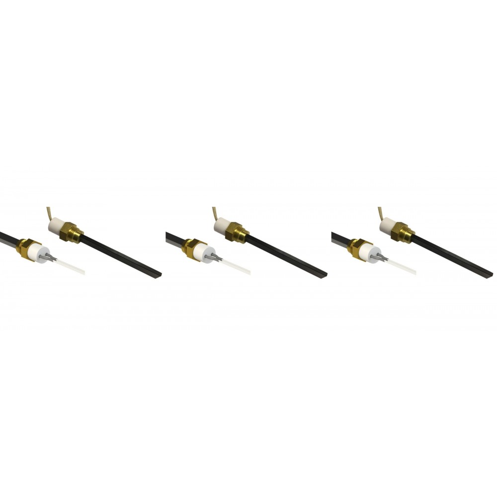 Pellettiuunien sytytin pellettitakkoihin Eco Spar, BURNiT, Adler, AMG, Ecoteck ja muut, kokonaispituus 126mm, 120W - 24V - x3