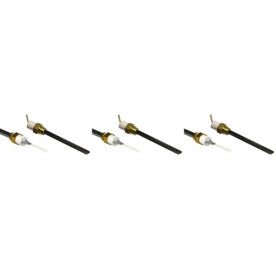 Pellettiuunien sytytin pellettitakkoihin Eco Spar, BURNiT, Adler, AMG, Ecoteck ja muut, kokonaispituus 126mm, 120W - 24V - x3 - Pellettitakan Sytyttimet