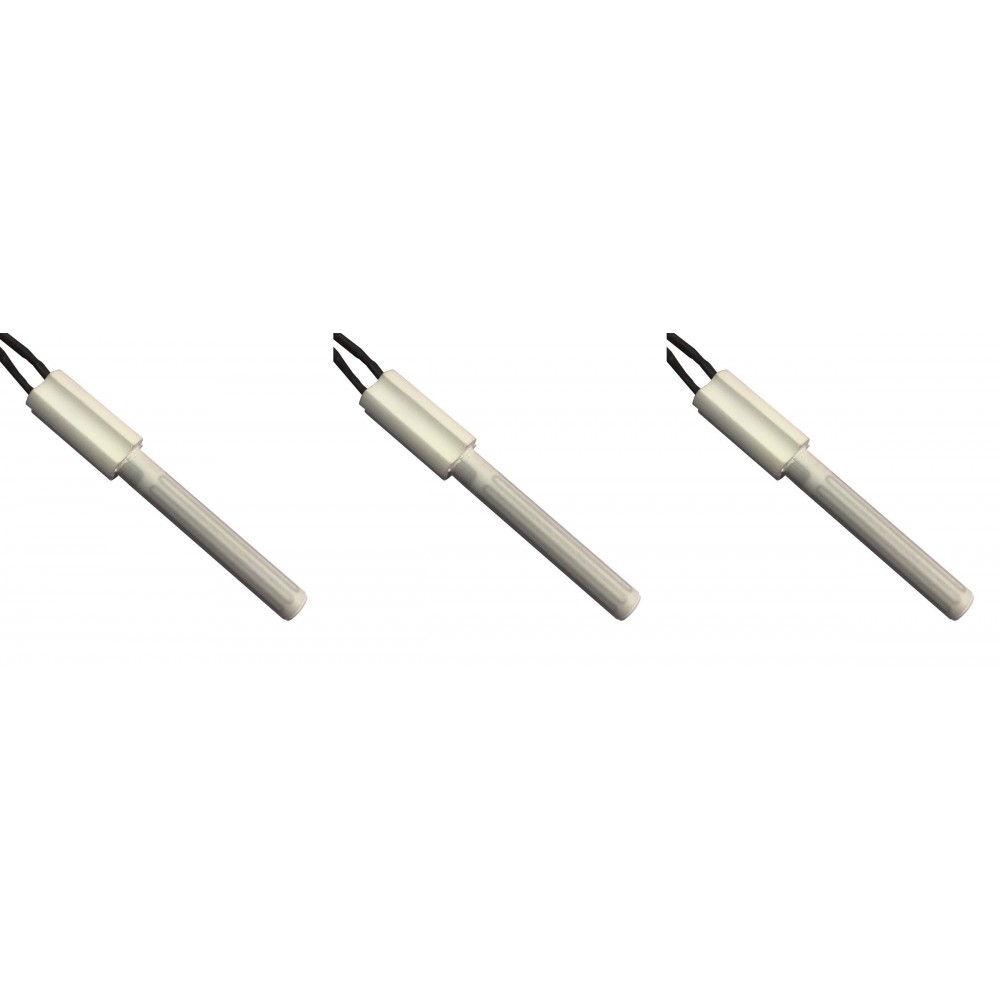 Keraaminen pellettiuunien sytytin Eco Spar, BURNiT, Ashley, Adler, AMG, Piazzetta ja muut, kokonaispituus 102mm, 250W - x3 | Pellettitakan Sytyttimet | Pellettitakan varaosat |